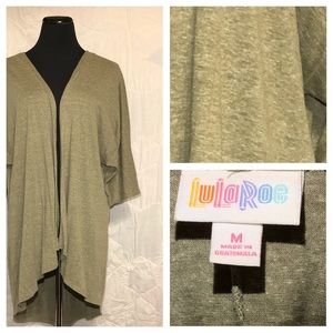 M LuLaRoe Lindsay Light Green Jacket NWOT